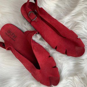 Arche Slingback Sandal Peep Toe Wedge